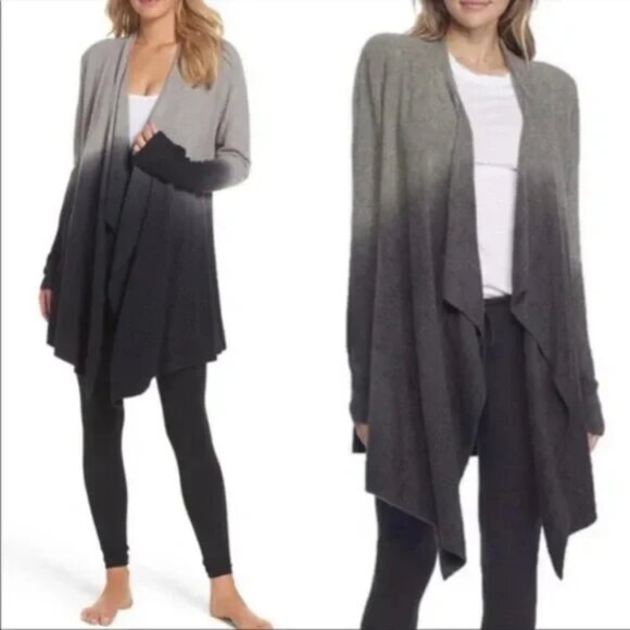 Barefoot Dreams Bamboo Chic Lite Knit Ombre Calypso Wrap Cardigan Size S/M - Picture 5 of 5